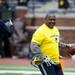 Maize Team player Gerald White during the alumni spring flag football game on Saturday, April 13. AnnArbor.com I Daniel Brenner